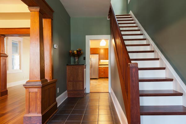 Stairs and corridor in new house