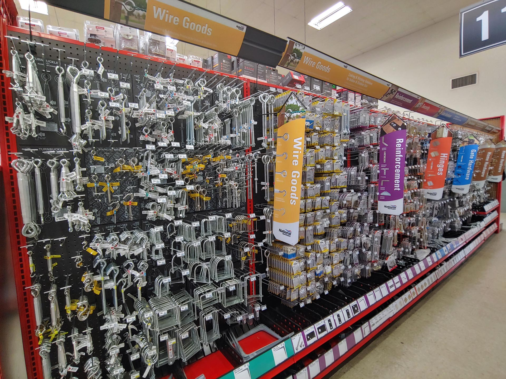 Hardware Store Wire Goods Aisle Display